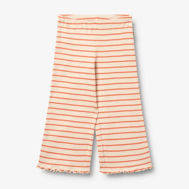 wheat-jersey-pants-ela-hose-orange-stripe-bio-baumwolle image 1
