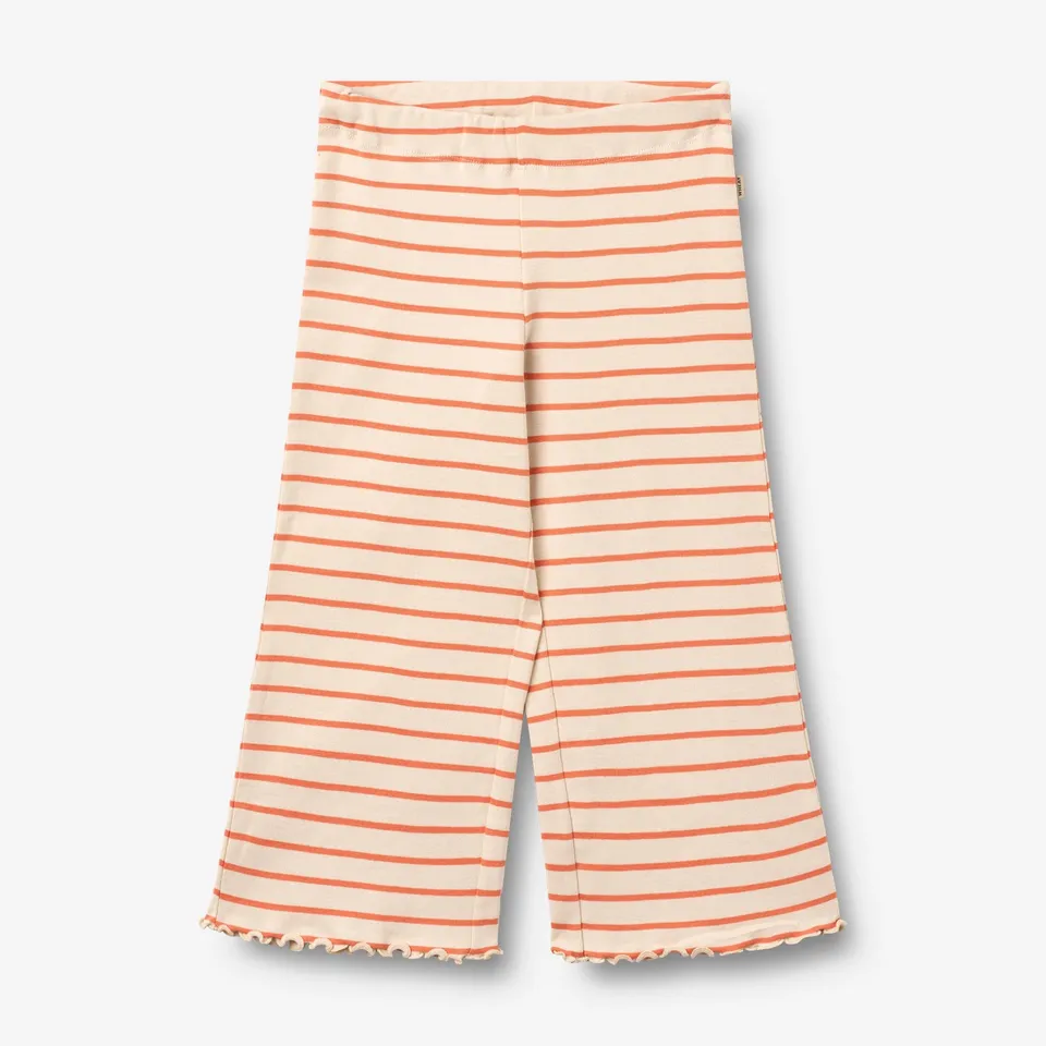 wheat-jersey-pants-ela-hose-orange-stripe-bio-baumwolle image 1