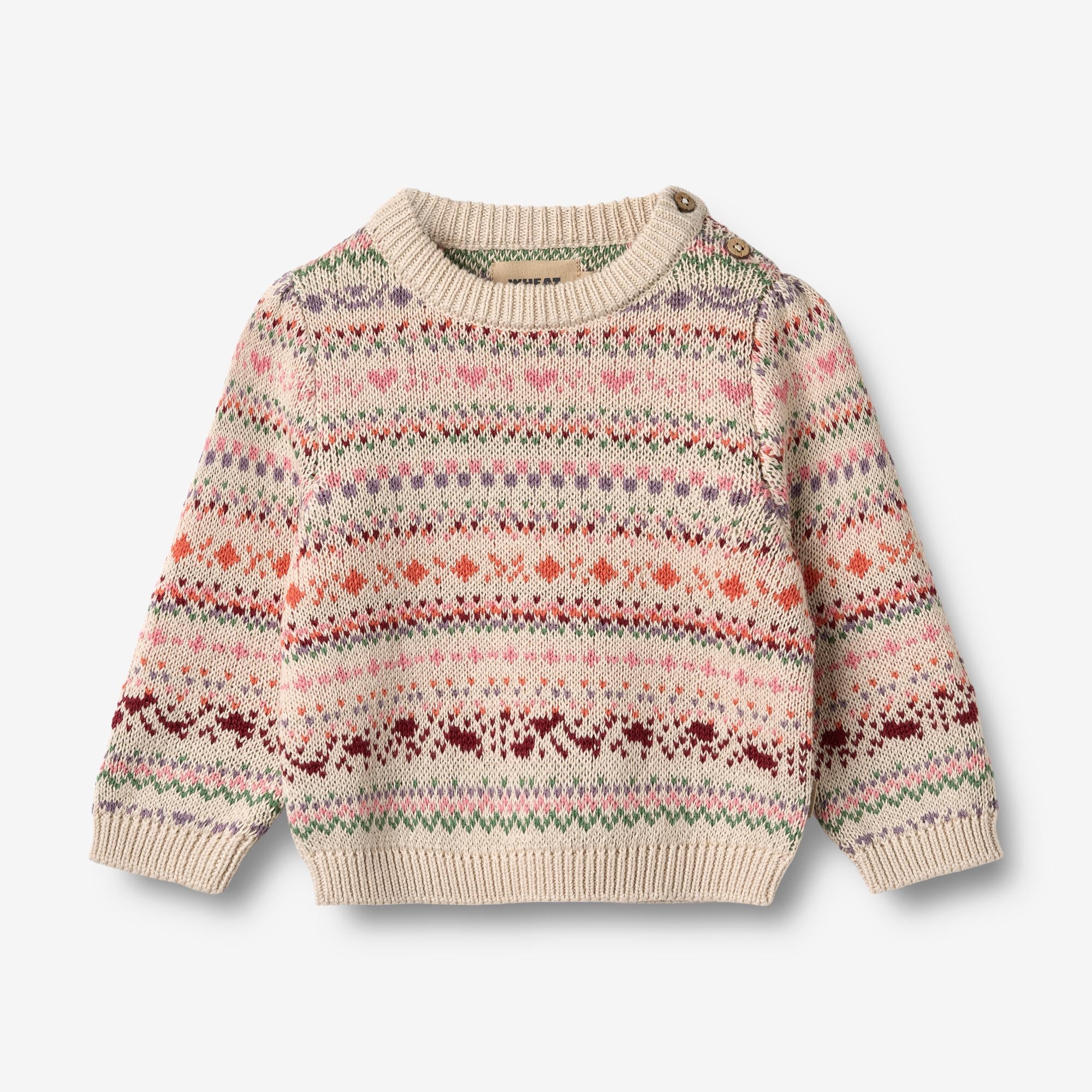wheat-olga-pullover-multi-jacquard-bio-baumwolle image 1