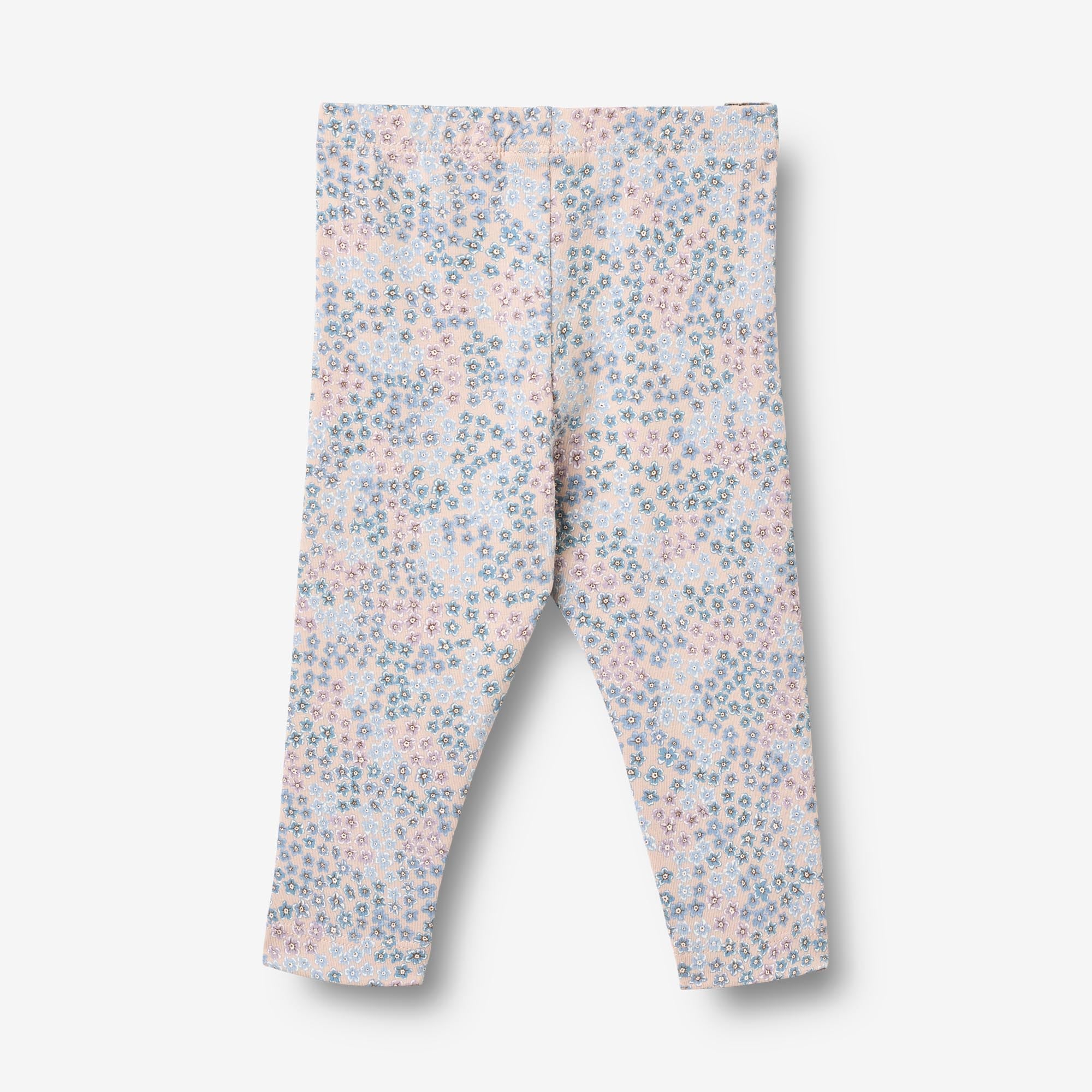 wheat-jersey-leggings-jules-baby-leggings-powder-blue-flowers-bio image 2