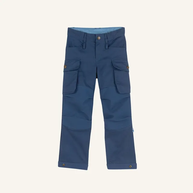 finkid-husky-koski-canvas-outdoorhose-kinder-denim-120-130 image 1