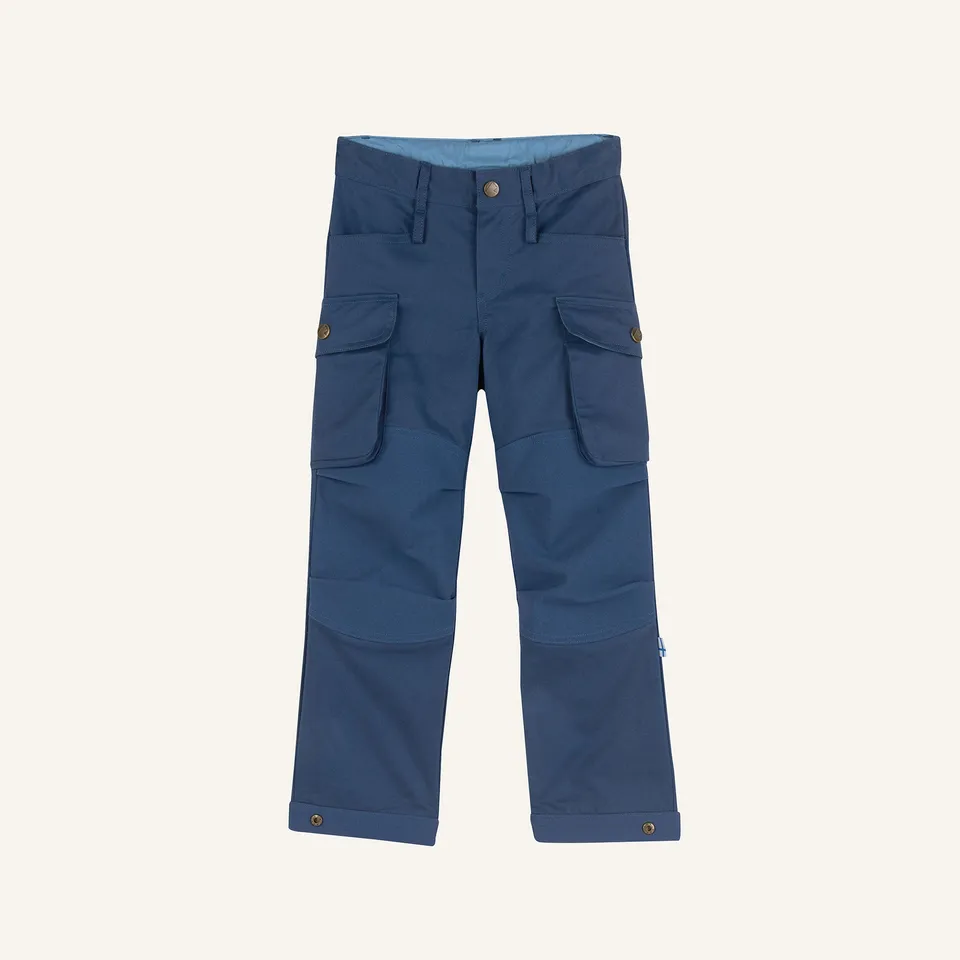 finkid-husky-koski-canvas-outdoorhose-kinder-denim-120-130 image 1