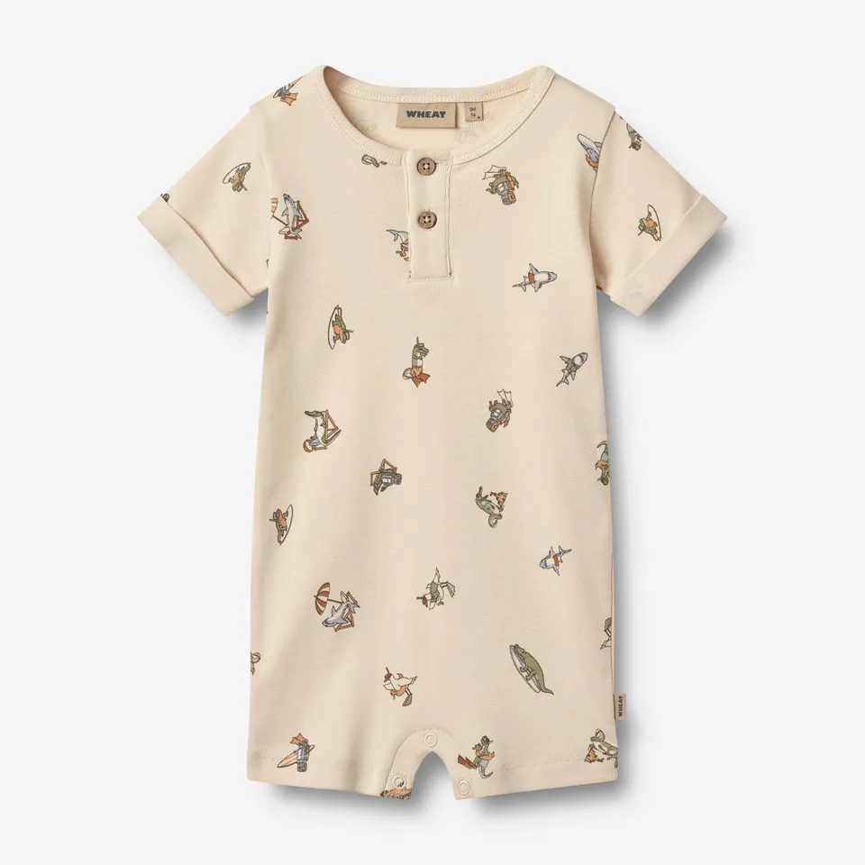 wheat-alfred-jumpsuit-kurzarm-bio-baumwolle-beach-friends image 1