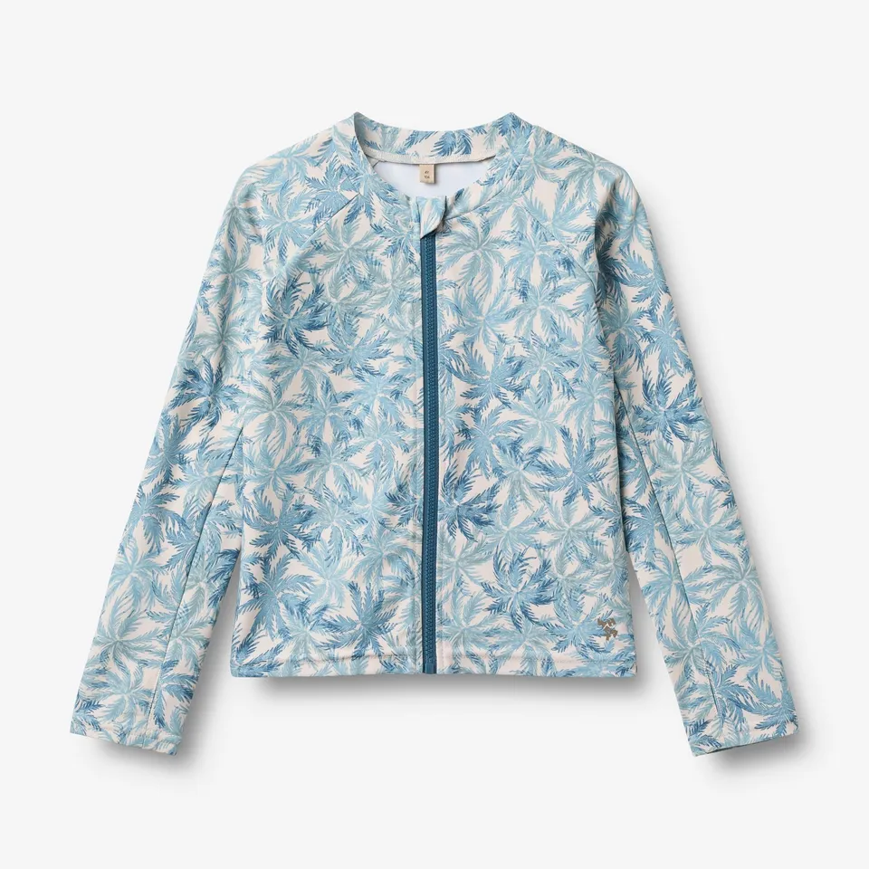 wheat-ada-schwimmshirt-blue-palm-uv-40-langarm image 1