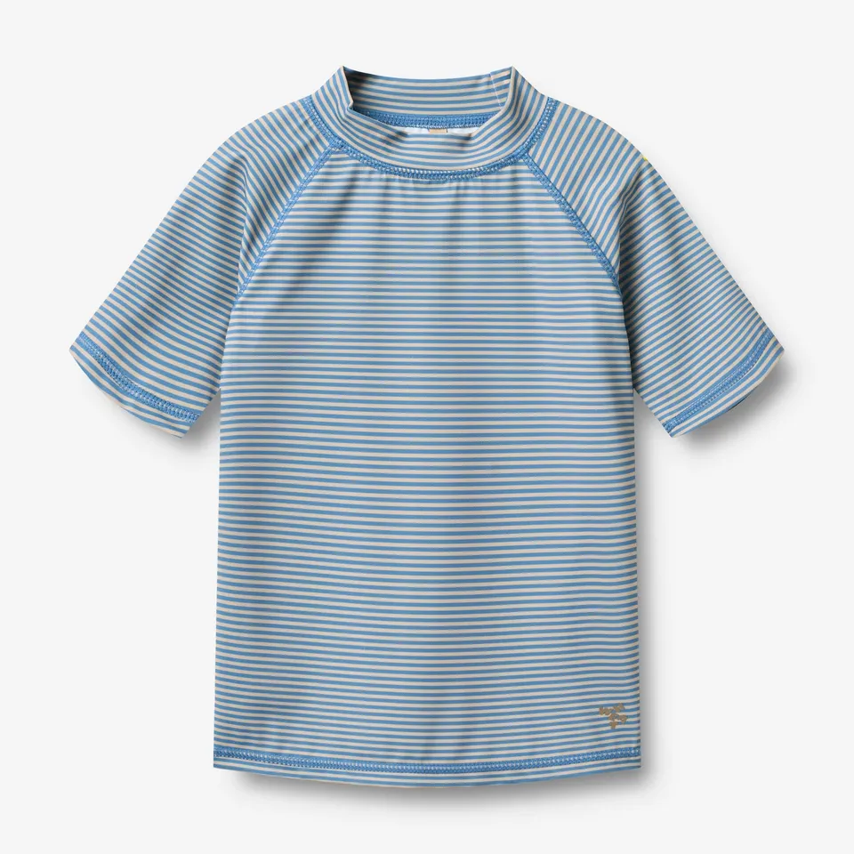 wheat-jackie-swim-t-shirt-blue-swim-stripe-upf-40-kinder image 1