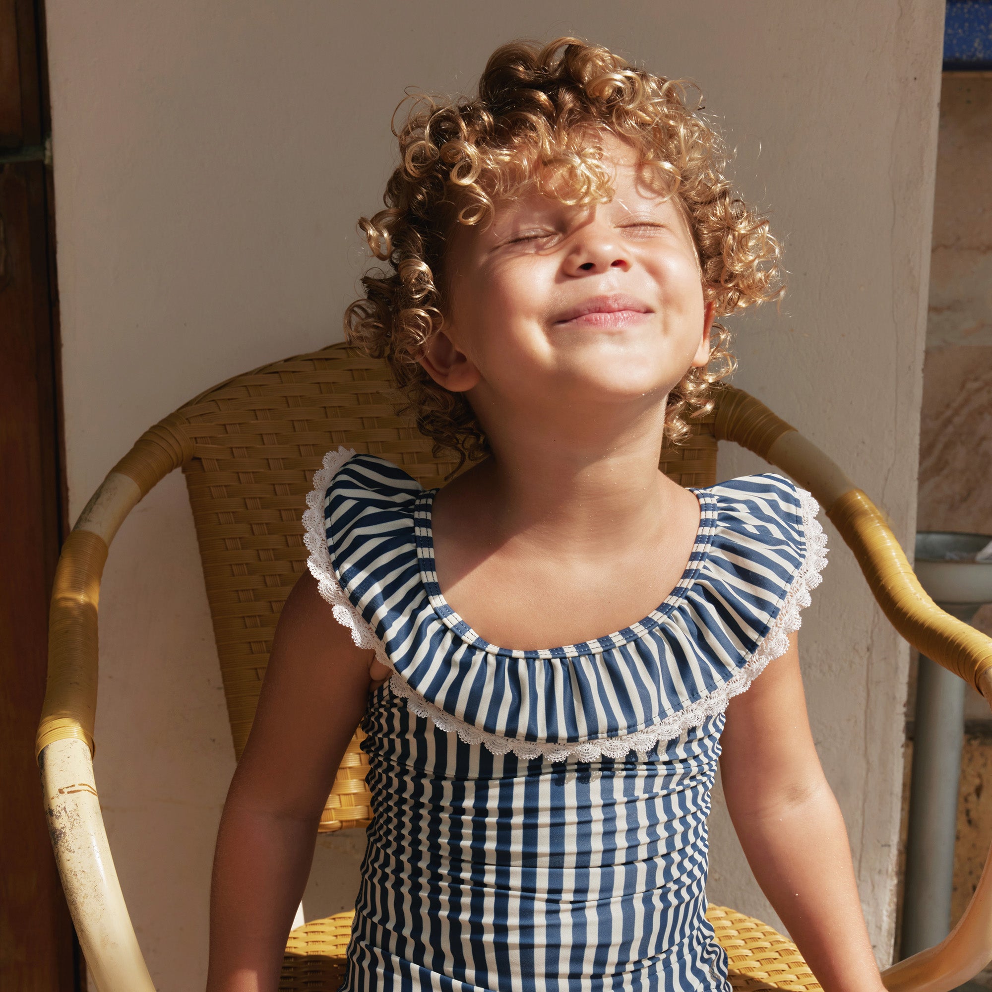 wheat-clothing-swimsuit-doris-badeanzug-blue-stripe-uv40 image 2