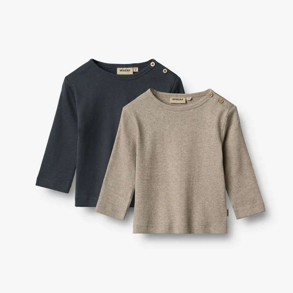 wheat-milo-langarmshirt-2er-pack-navy-bio-74-92 image 1