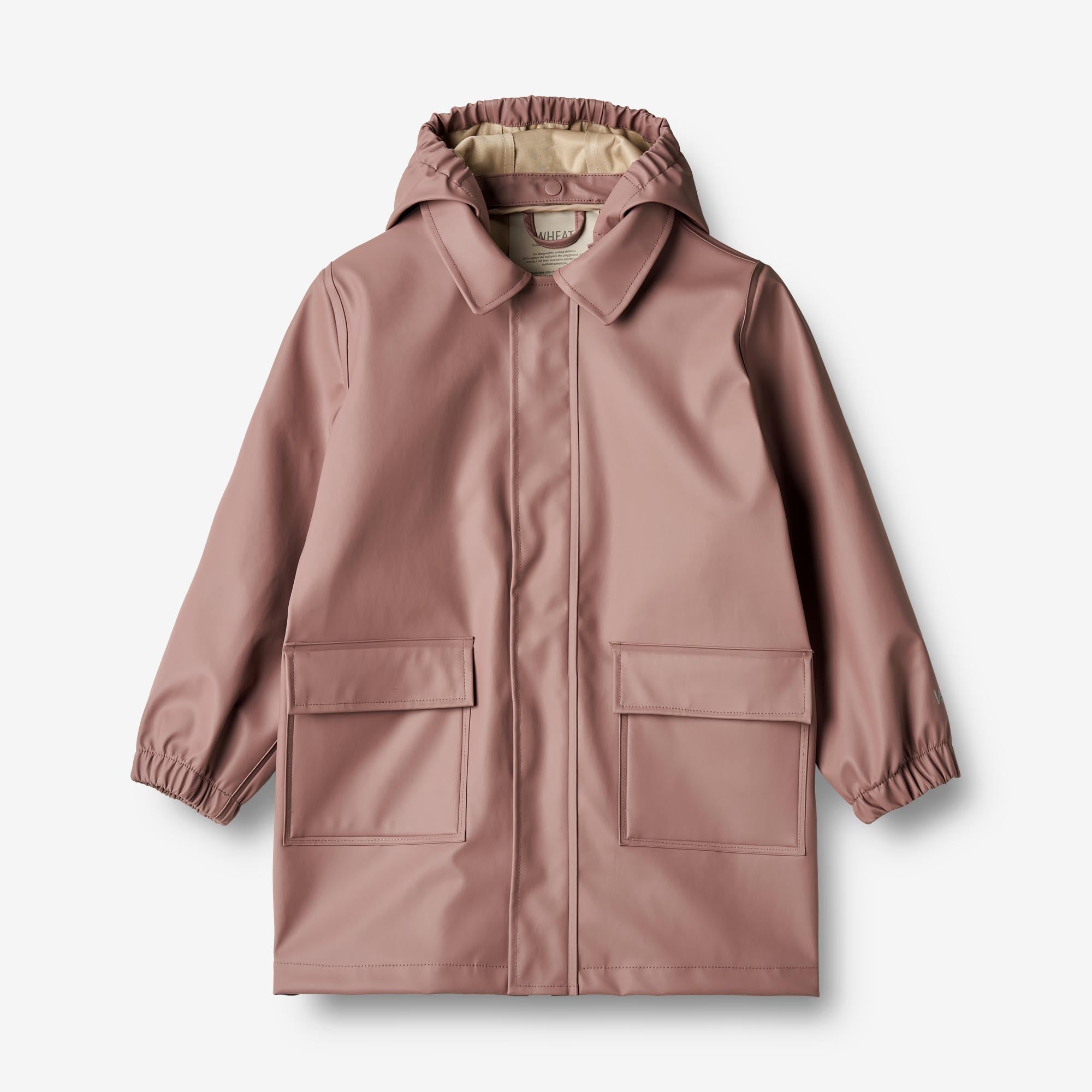 wheat-finley-regenjacke-dusty-lilac-lang-wasserdicht image 1