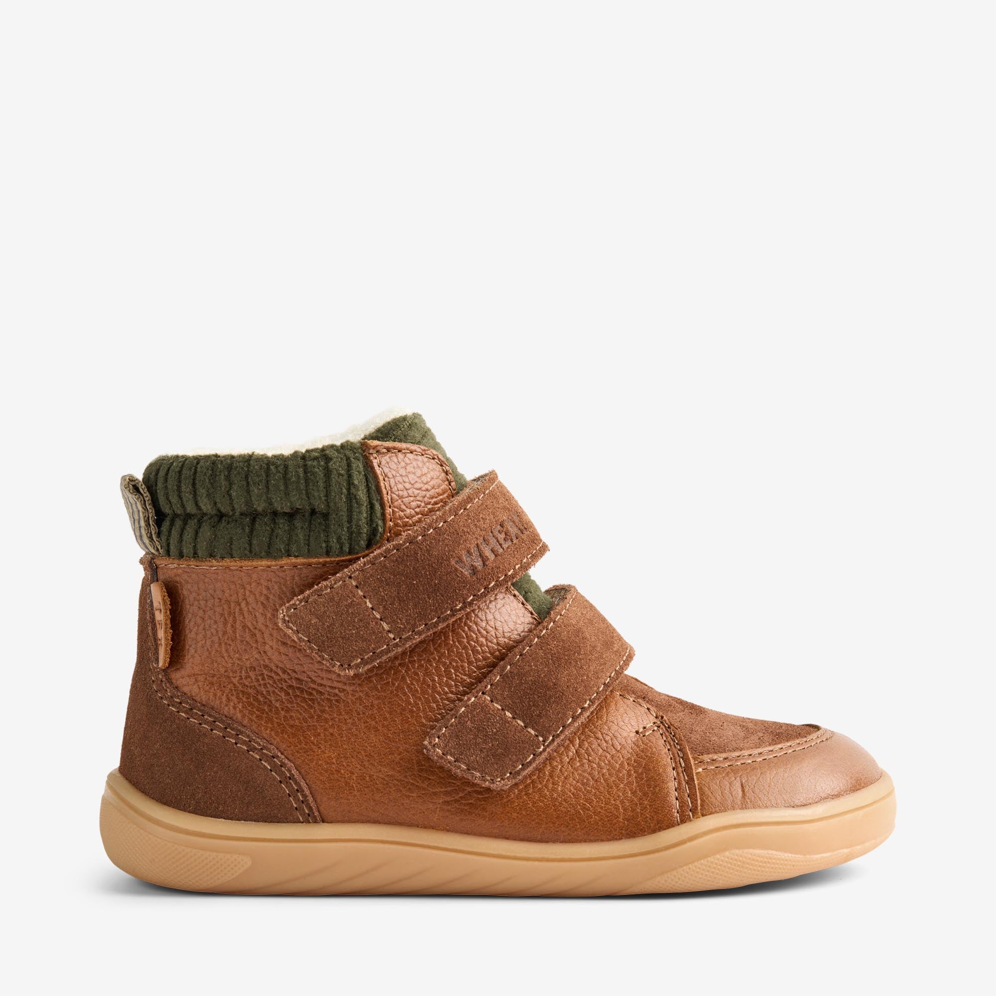 wheat-texas-tex-winterstiefel-cognac-leder-wollfutter-klett image 2