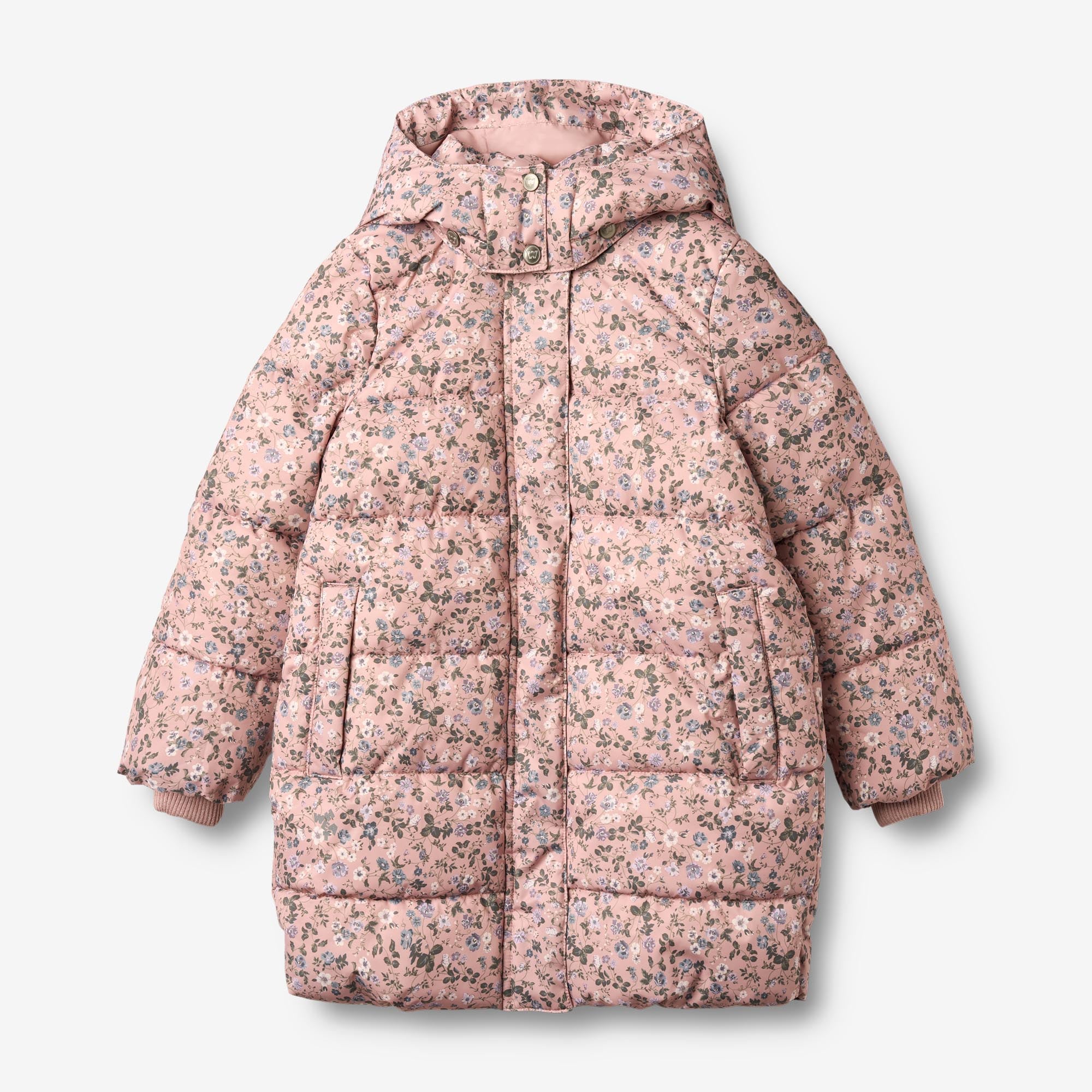 wheat-yrsa-steppjacke-rose-powder-flowers-recycelt image 1