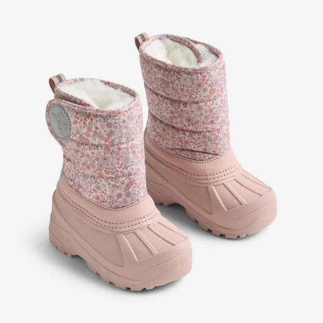 wheat-winty-winterstiefel-rose-powder-flowers-mit-wollfutter-gr-28 image 1