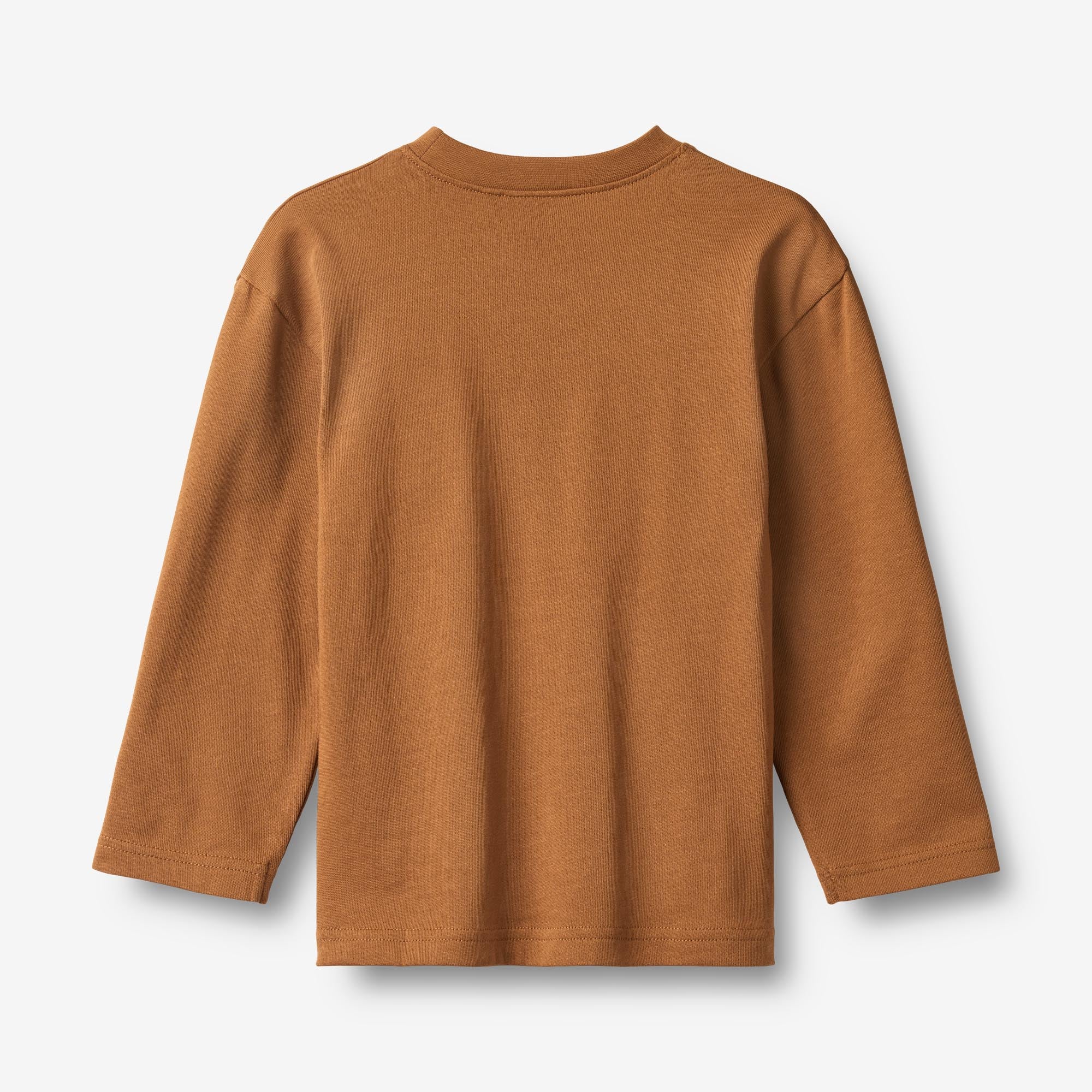 wheat-adam-langarmshirt-warm-hazel-bio-baumwolle image 2