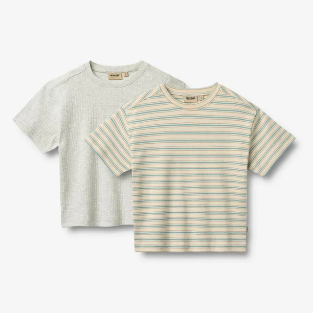 wheat-tommy-t-shirt-spring-lake-stripe-bio-2er image 1