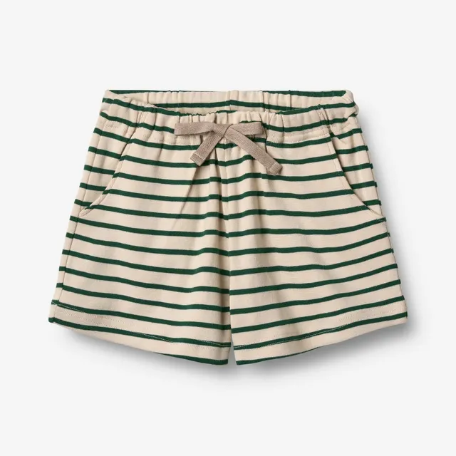 wheat-kalle-jersey-shorts-gr-ner-streifen-bio-baumwolle image 1