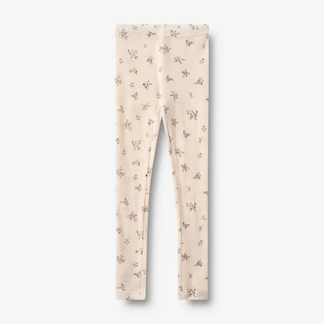 wheat-agi-wollleggings-eggshell-merino-leggings-blumen-kinder image 1