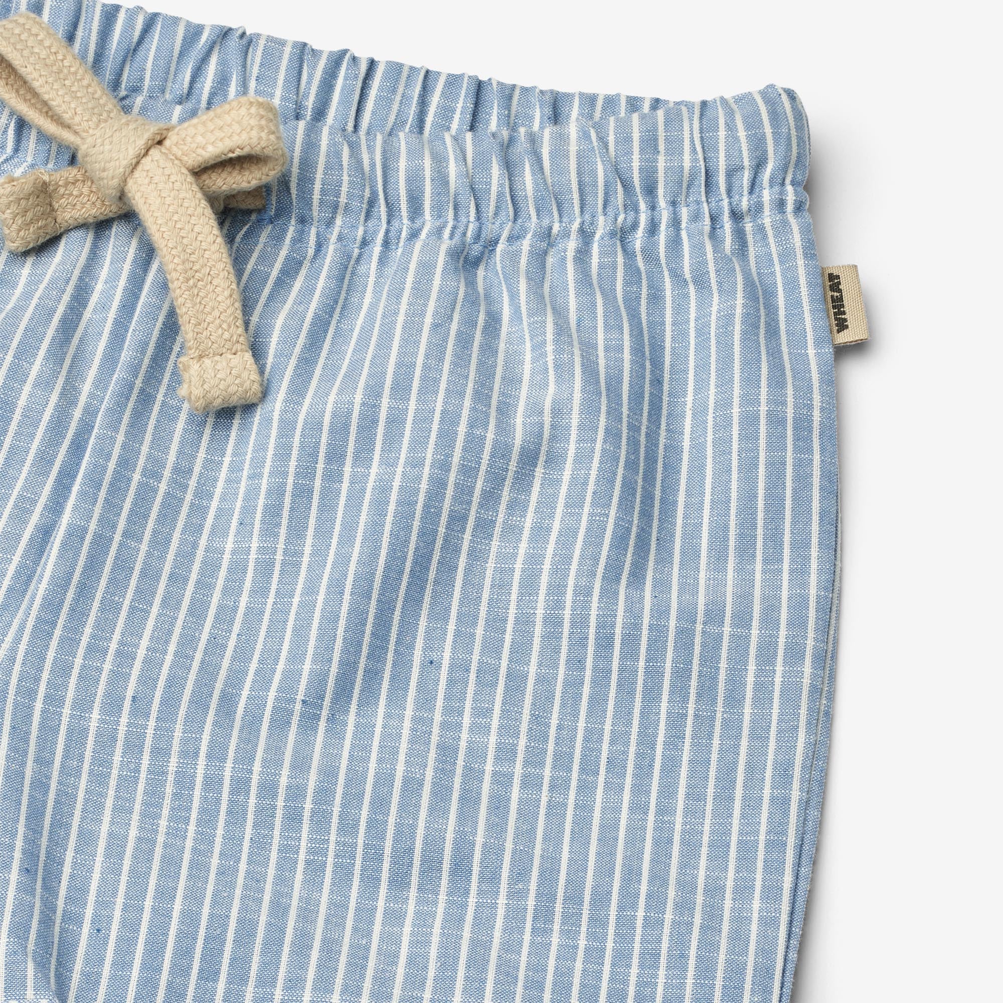 wheat-milton-shorts-blue-stripe-bio-baumwolle image 3