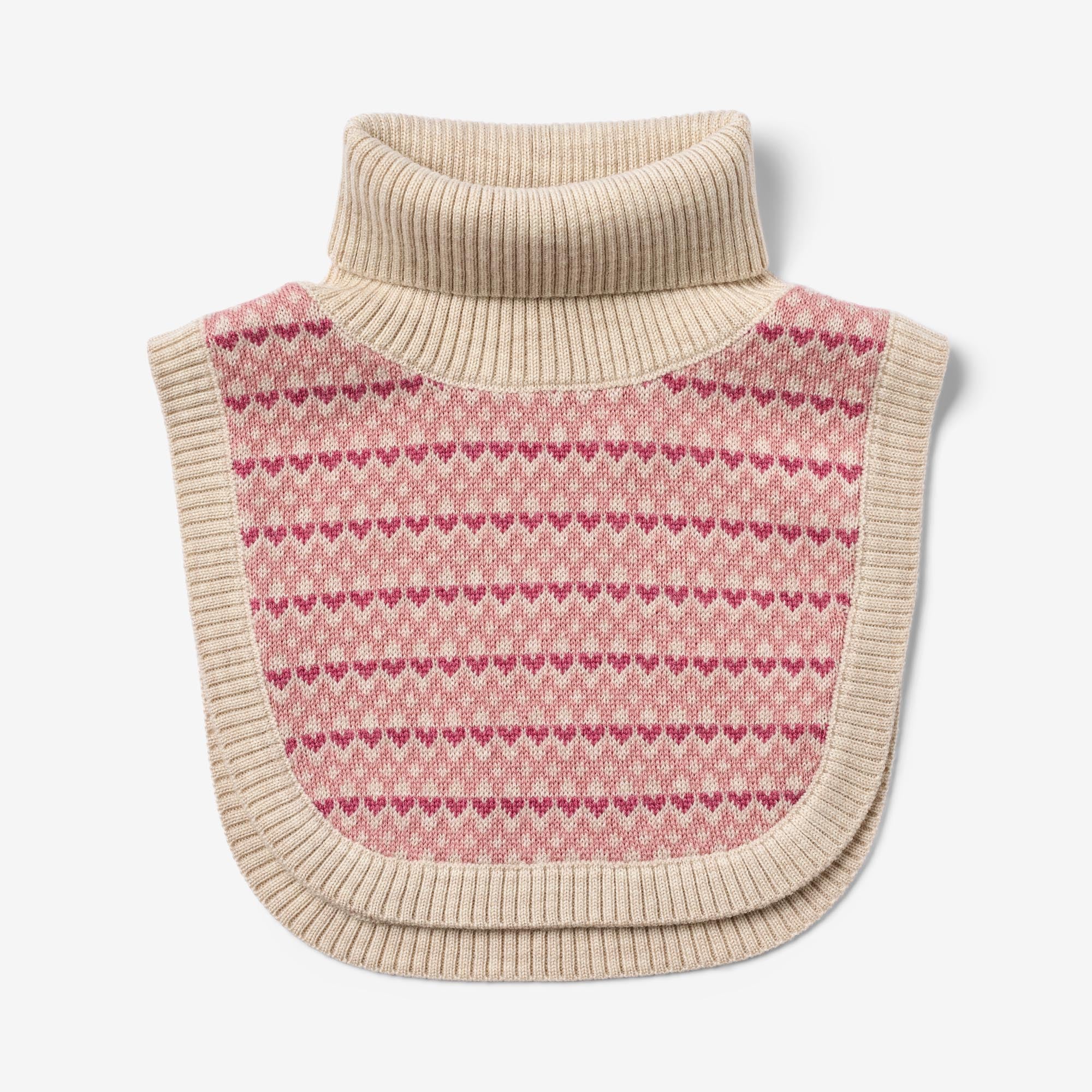 wheat-majo-halsw-rmer-rose-merinowolle-schlupfschal-kinder image 1