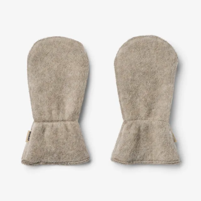 wheat-jay-woll-fleece-f-ustlinge-khaki-melange-merino image 1