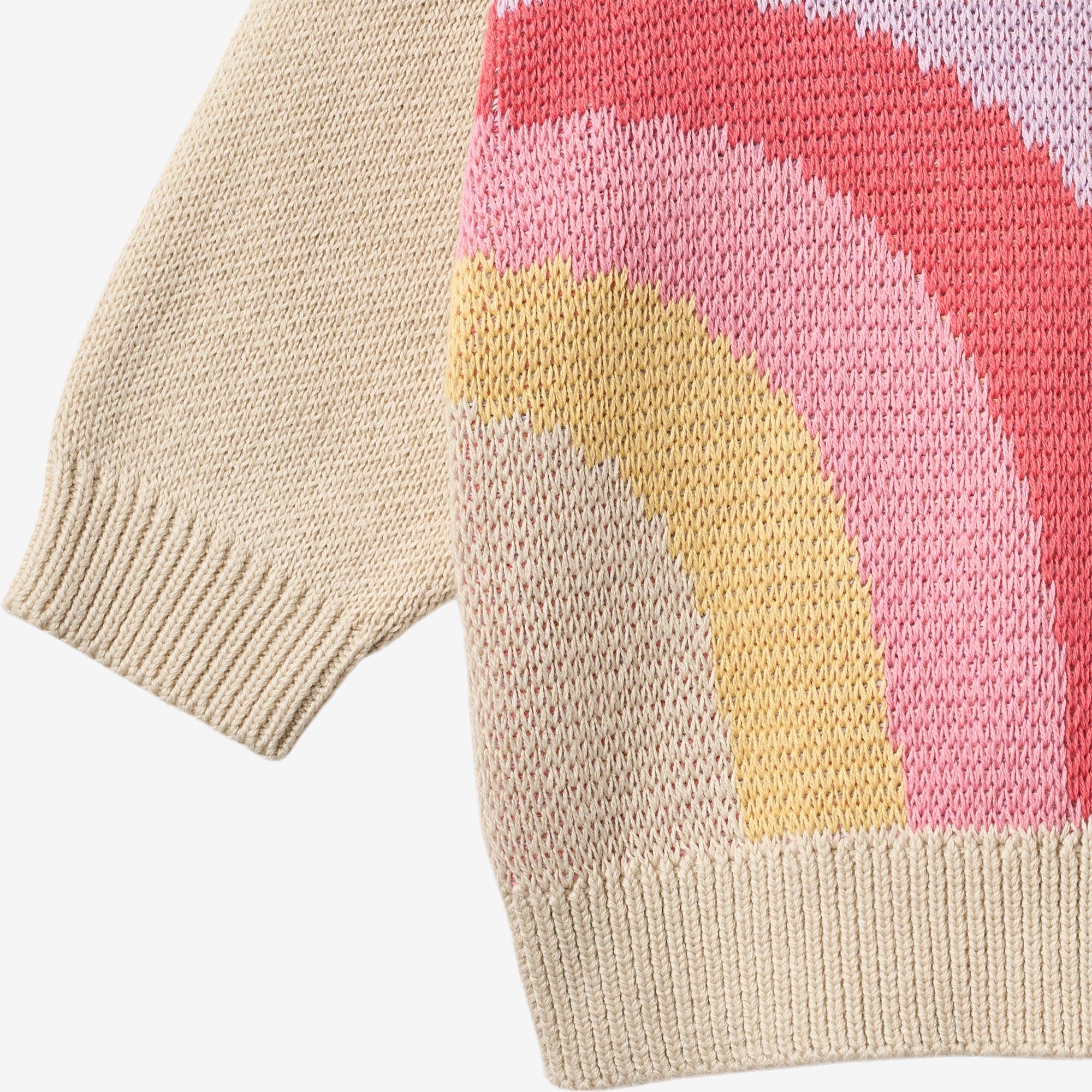 wheat-solveig-jacquard-pullover-baby-rainbow-bio-baumwolle image 3