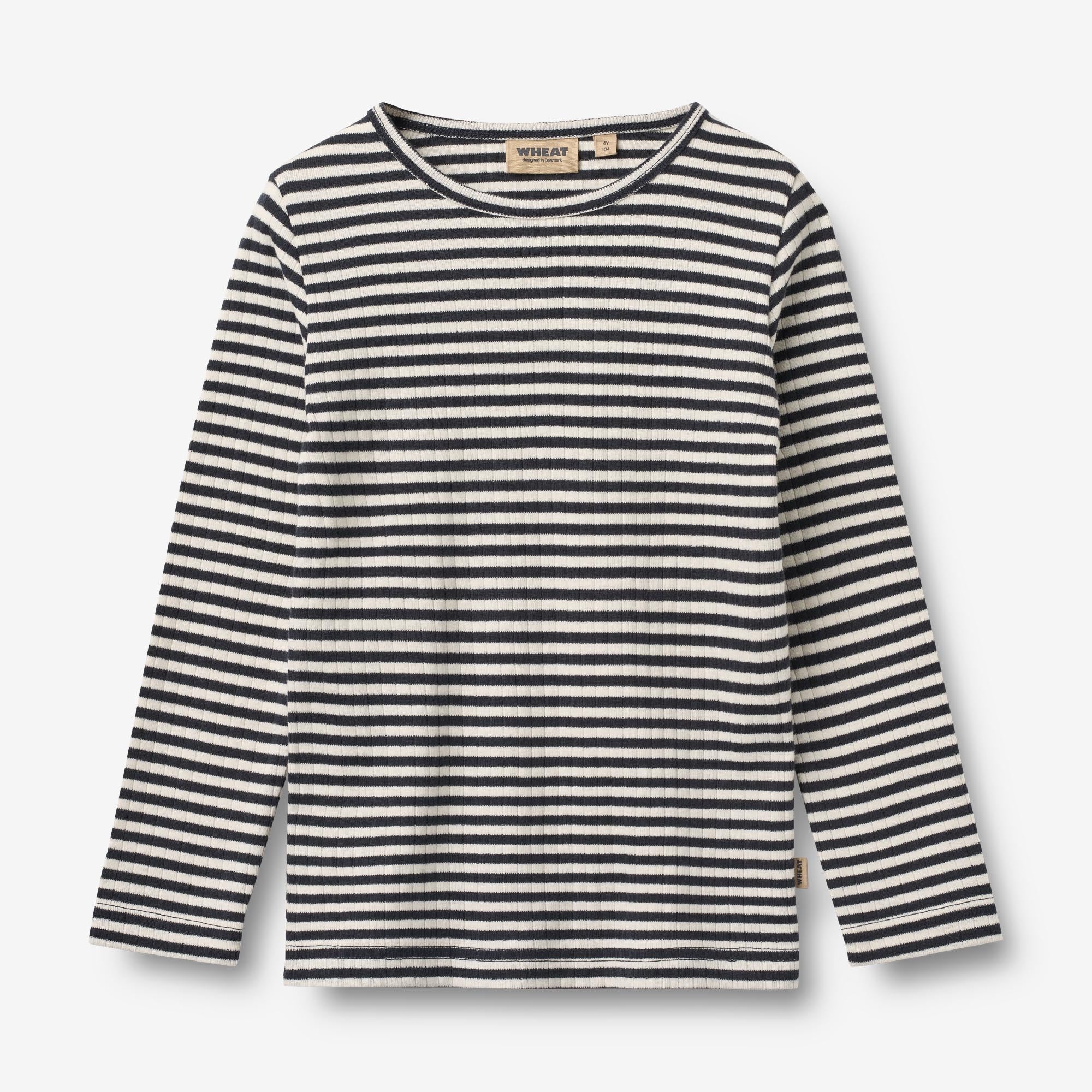 wheat-stig-navy-rib-stripe-streifenshirt-122-bio-ripp image 1