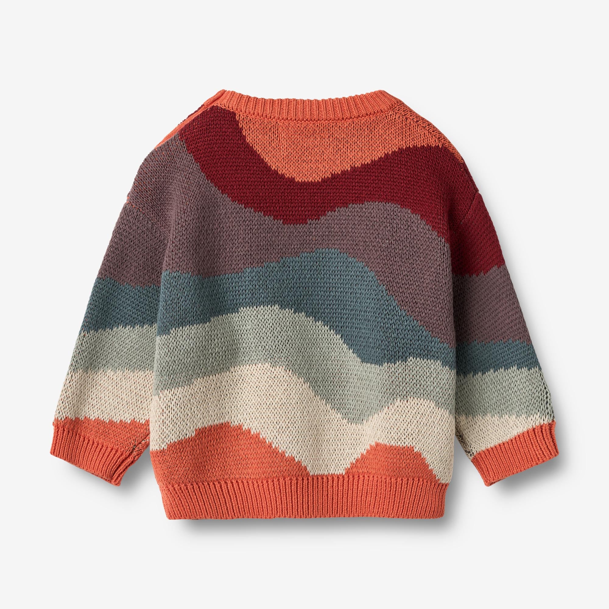 wheat-knud-jacquard-pullover-baby-bio-baumwolle-multi image 2