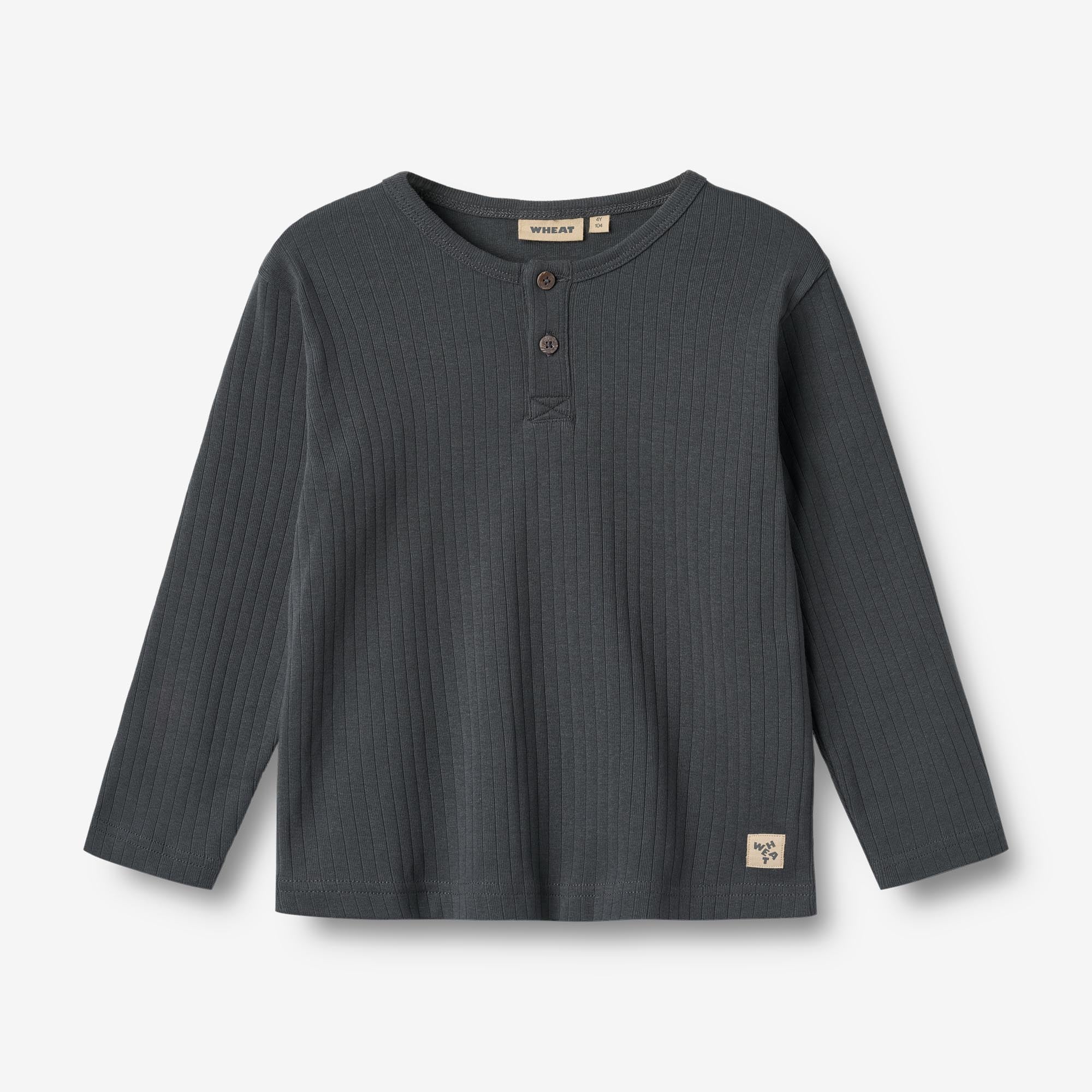 wheat-morris-langarmshirt-black-sea-bio-baumwolle image 1