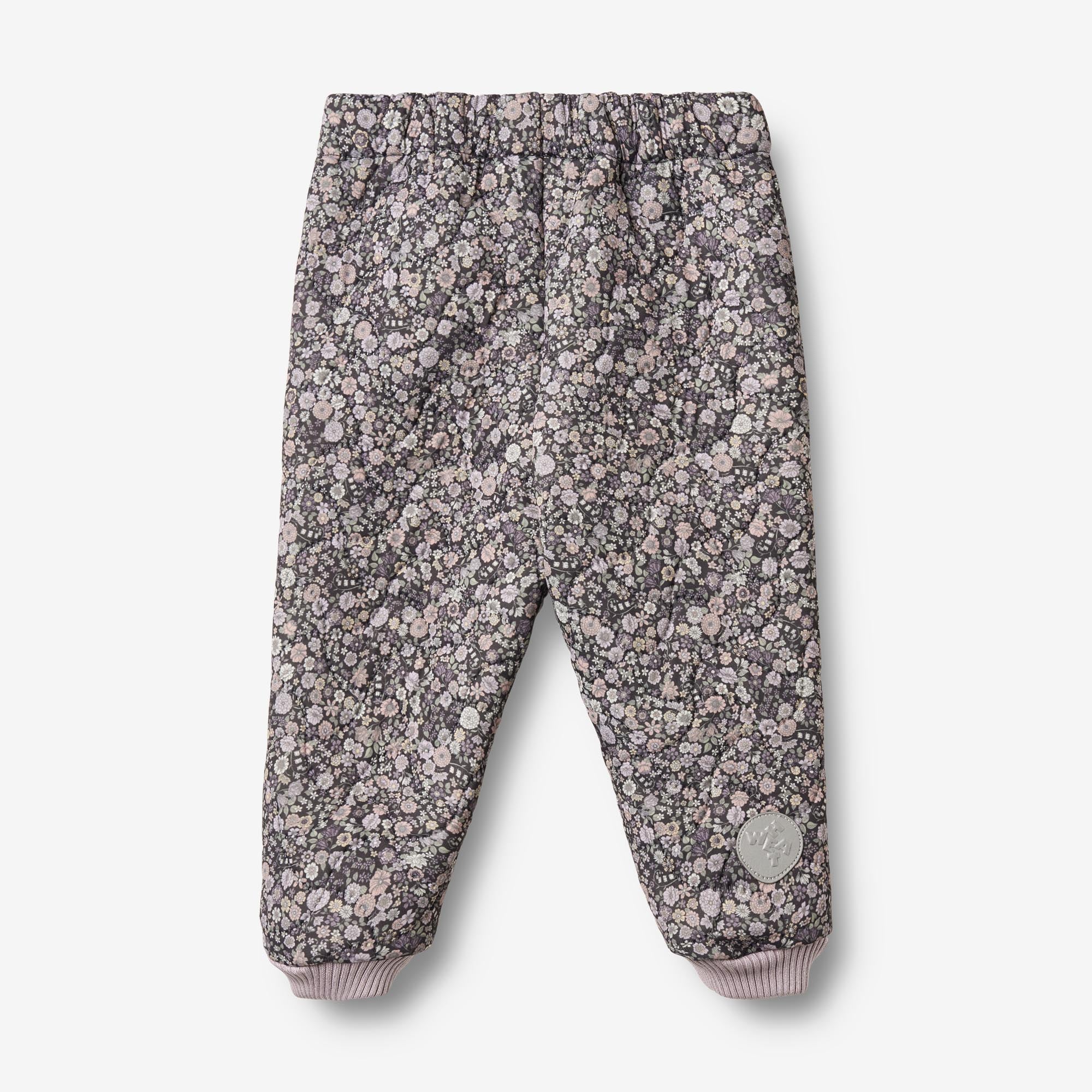 wheat-thermo-pants-alex-baby-thermohose-black-sea-flowers image 2