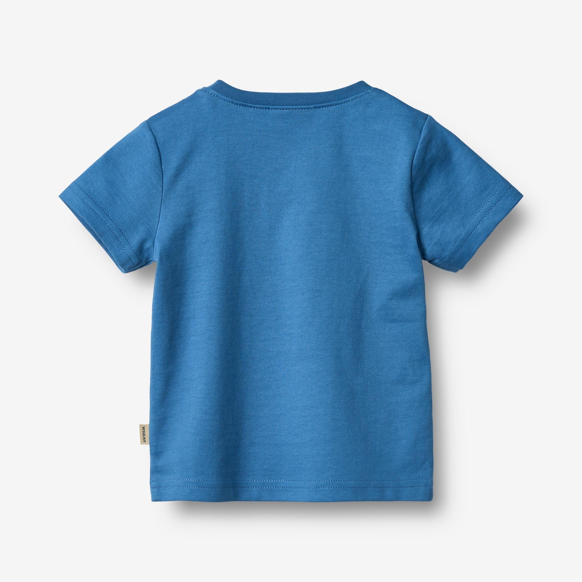 wheat-t-shirt-walter-kurzarmshirt-blue-bio-baumwolle image 3