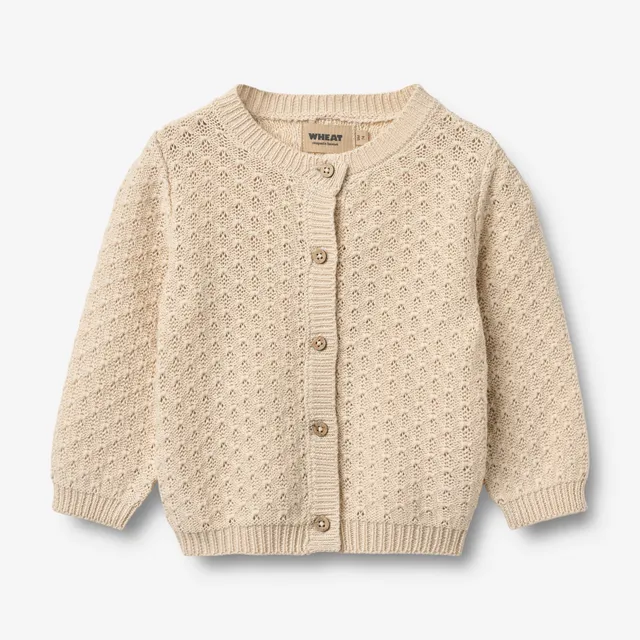 wheat-magnella-strickjacke-sandshell-aus-bio-baumwolle image 1