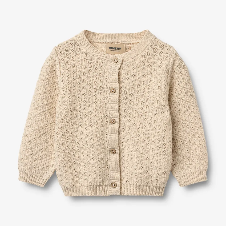 wheat-magnella-strickjacke-sandshell-aus-bio-baumwolle image 1