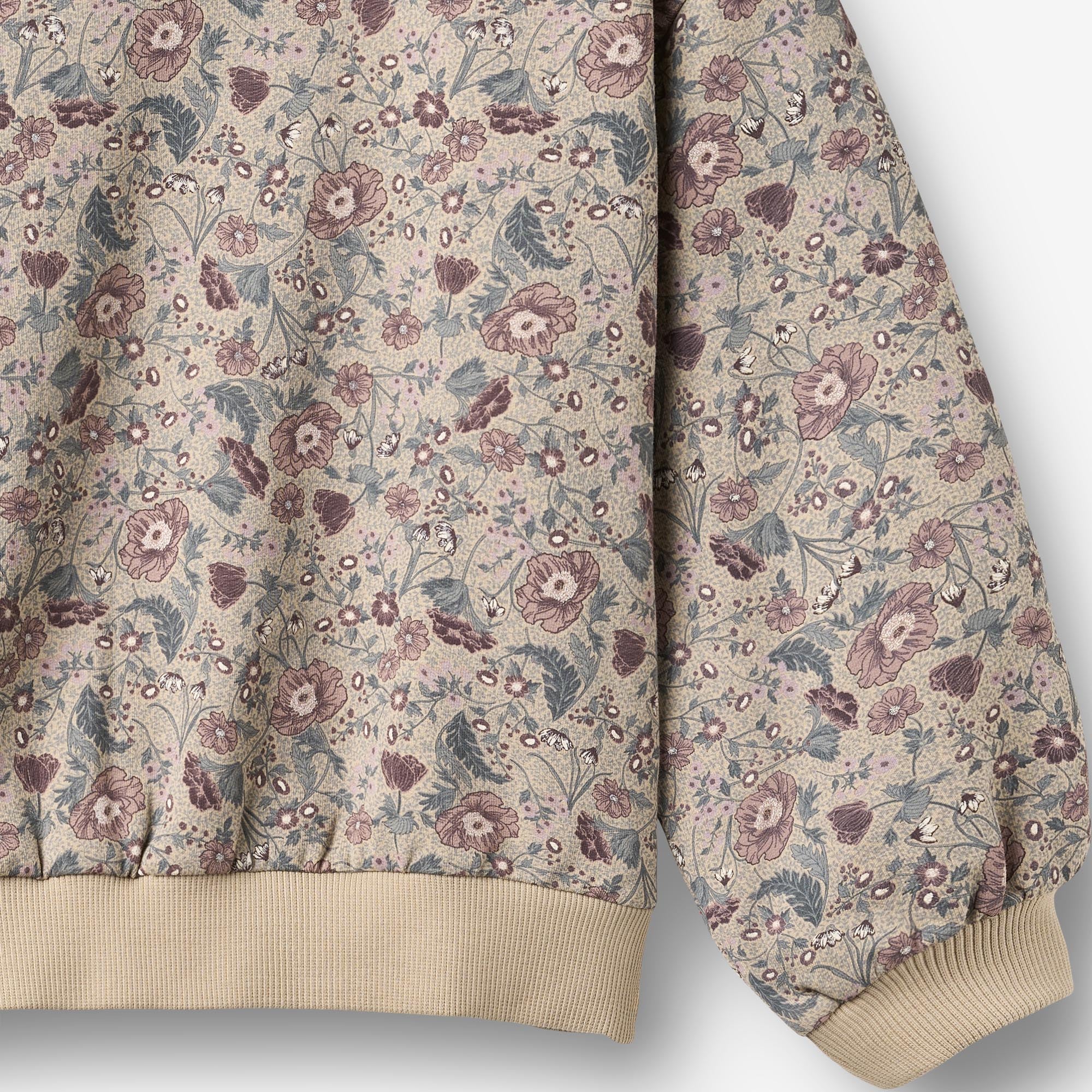 wheat-lia-sweatshirt-soft-sand-flowers-m-dchen-bio image 3
