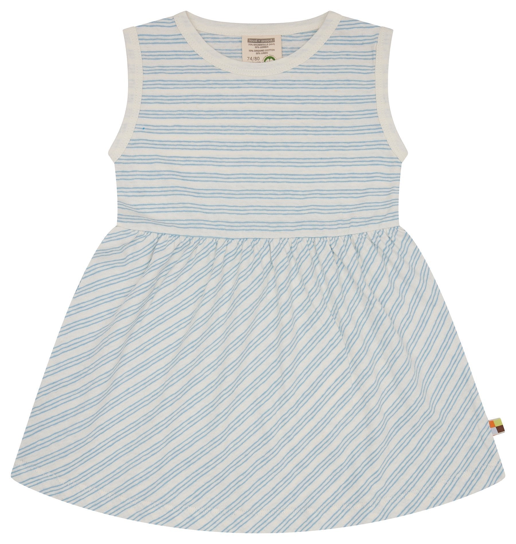 loud-proud-classics-kleid-streifen-leinen-sommerkleid-air image 1