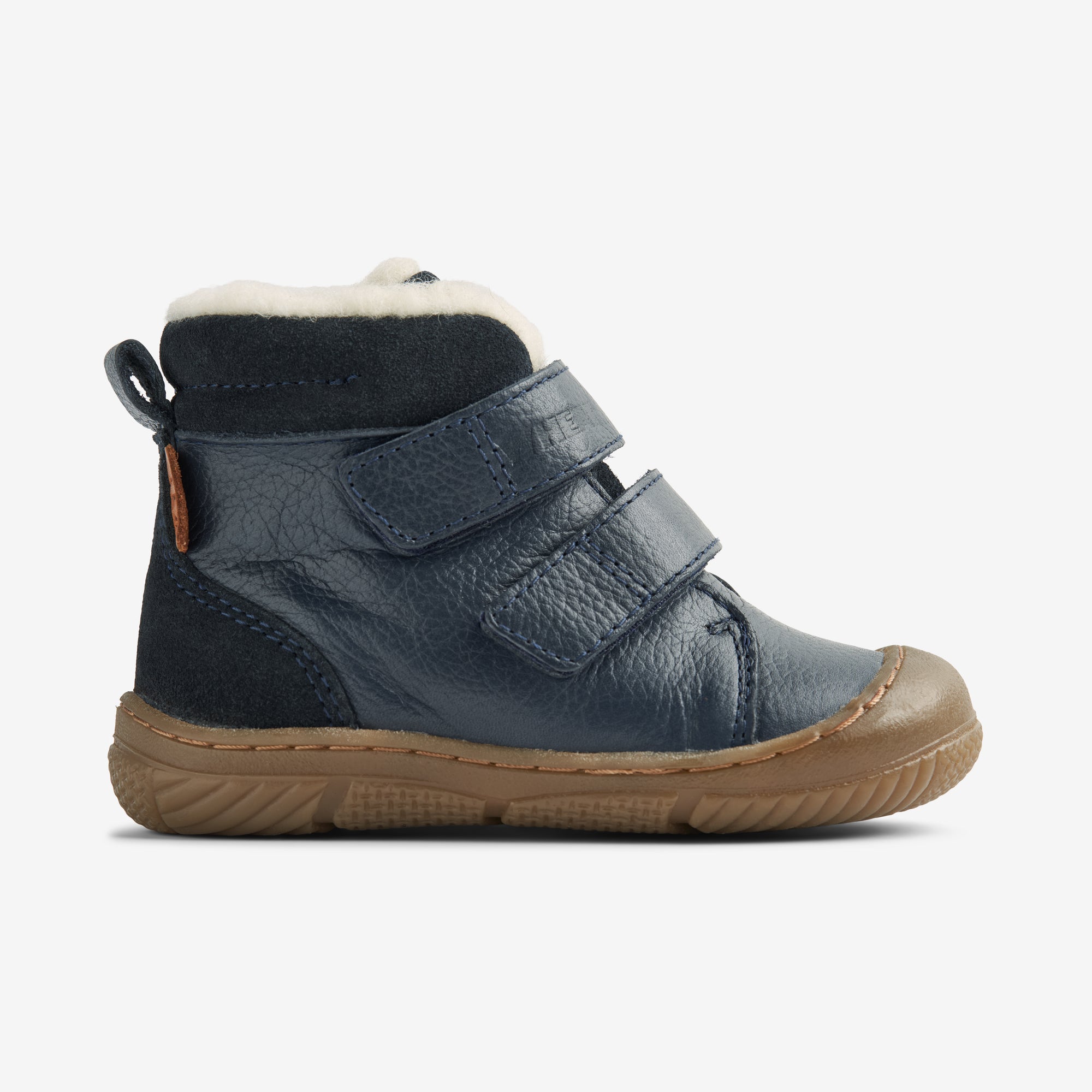 wheat-snug-tex-winterboot-navy-leder-wollfutter image 3