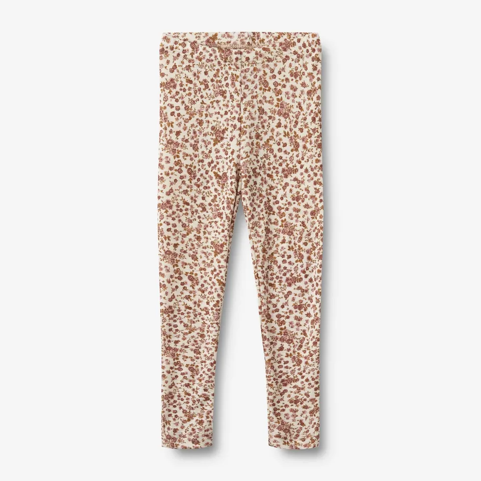 wheat-agi-wool-leggings-rose-flowers-merinowolle image 1