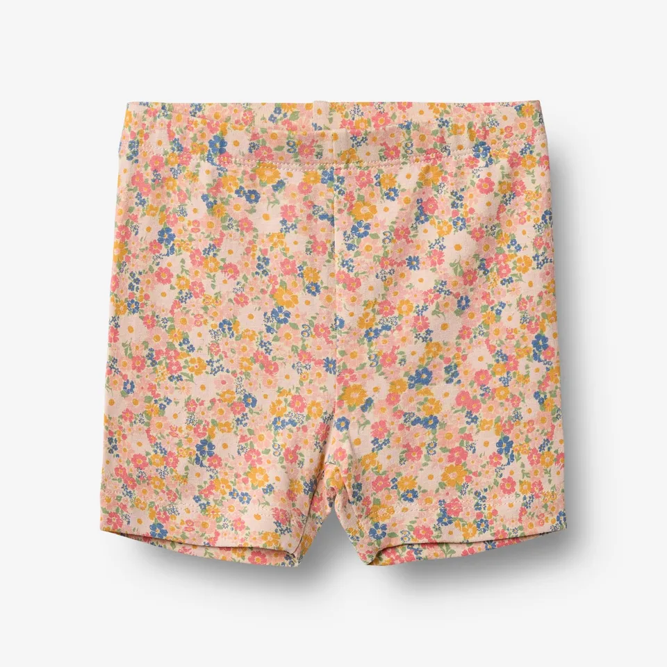 wheat-anne-bike-shorts-multi-flowers-bio-baumwolle image 1