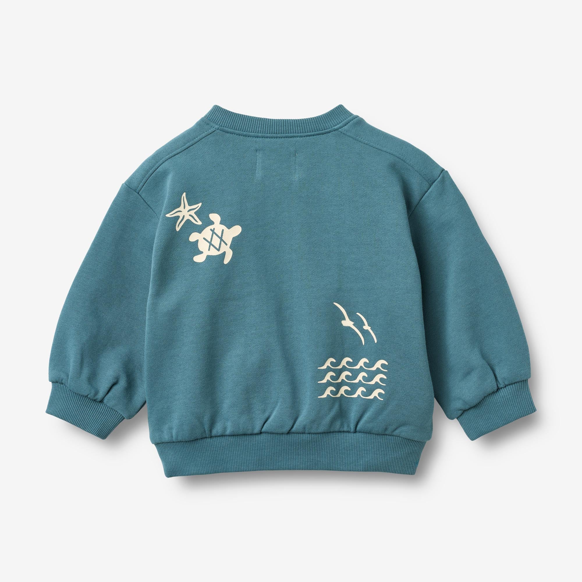 wheat-elliot-sweatshirt-l-s-baby-blue-teal-bio-baumwolle image 2