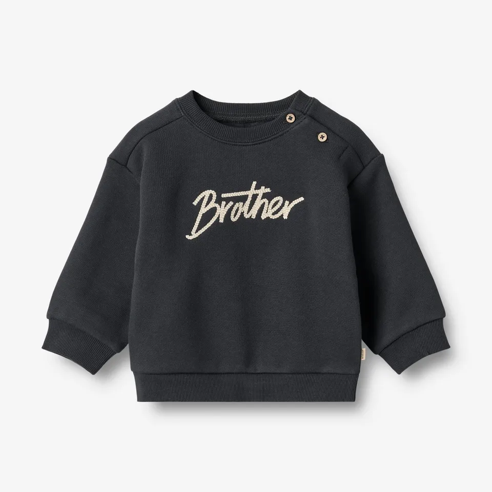 wheat-sander-baby-sweatshirt-navy-bio-baumwolle-langarm image 1
