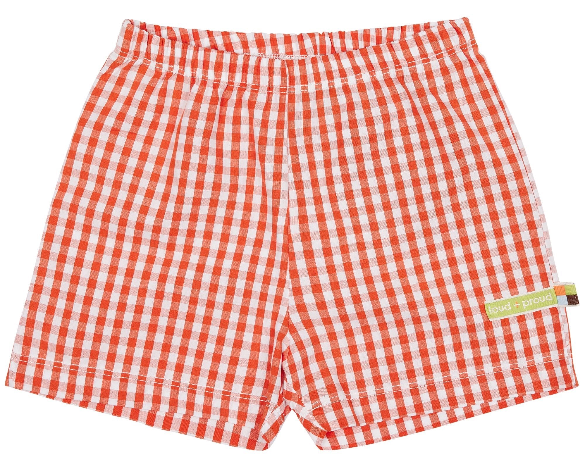 loud-proud-classics-short-vichy-karo-kinder-copper-sommer image 1