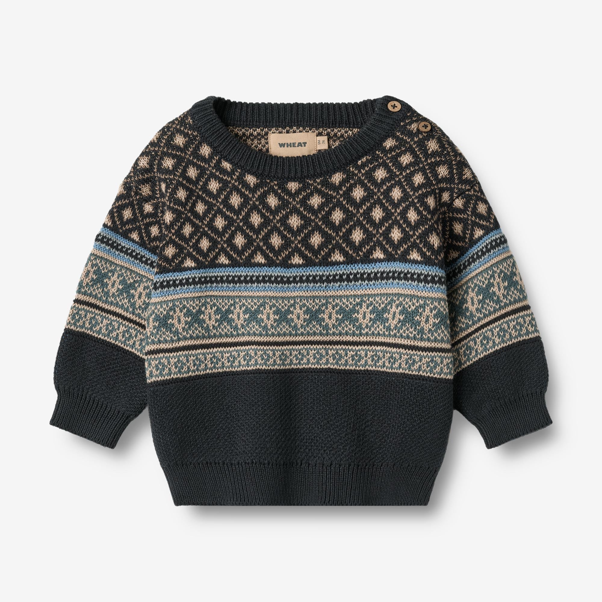 wheat-julius-pullover-navy-bio-baumwolle-baby image 1