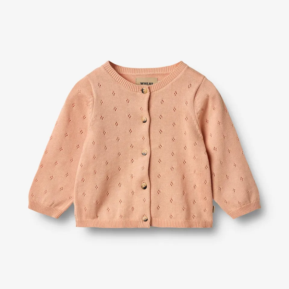 wheat-maia-strickjacke-pink-sand-bio-baumwolle image 1