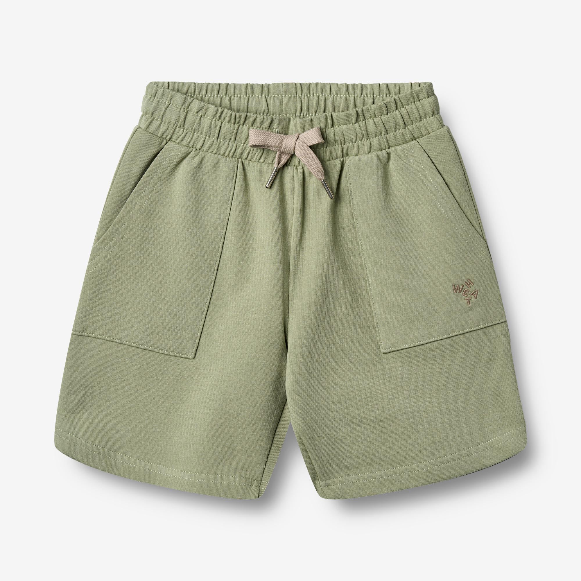 wheat-elmo-sweatshorts-green-tea-bio-baumwolle image 1