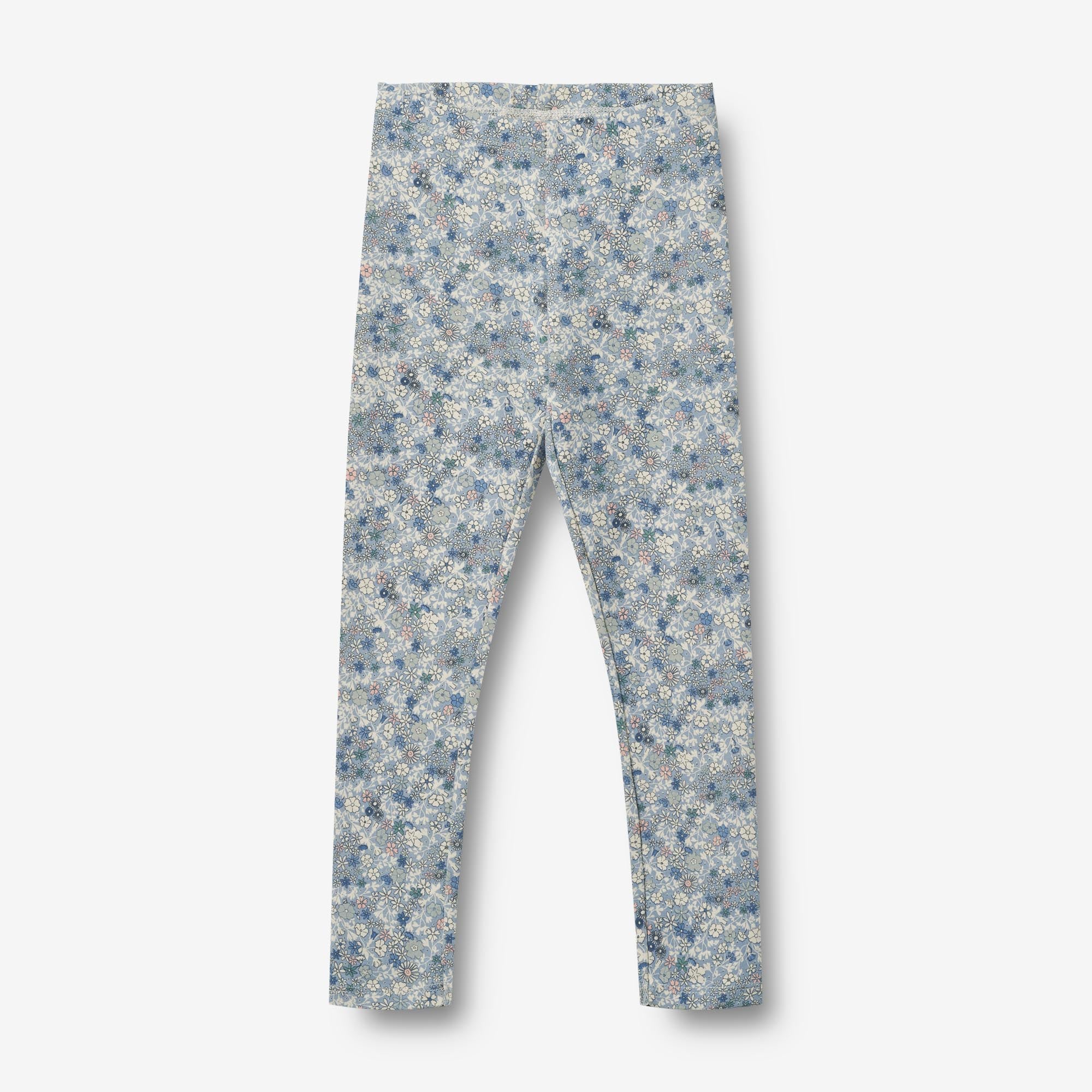 wheat-2-leggings-jules-leggings-blue-summer-flowers-bio image 3