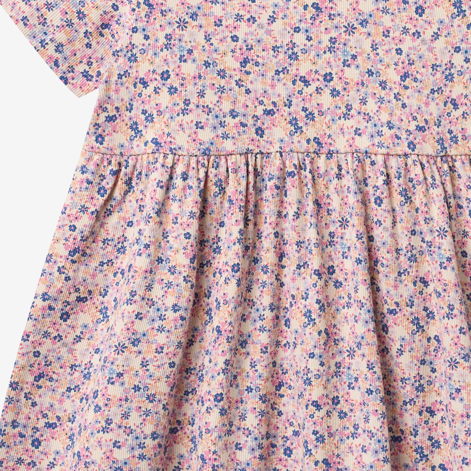 wheat-main-anna-jerseykleid-pink-blue-flowers-bio image 3