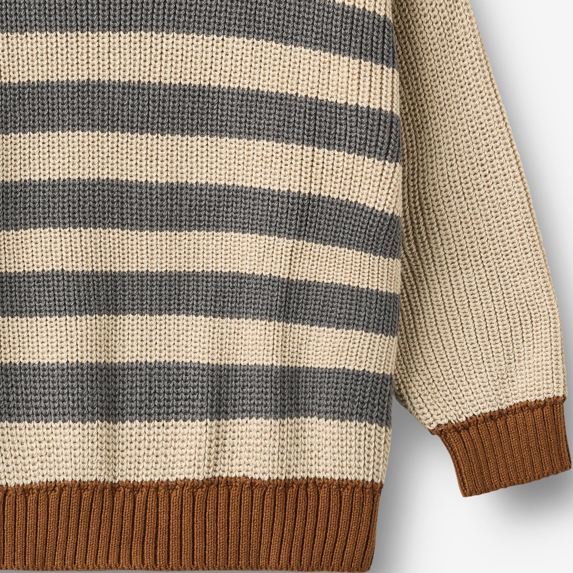 wheat-rasmus-strickpullover-bio-baumwolle-flint-stripe image 5