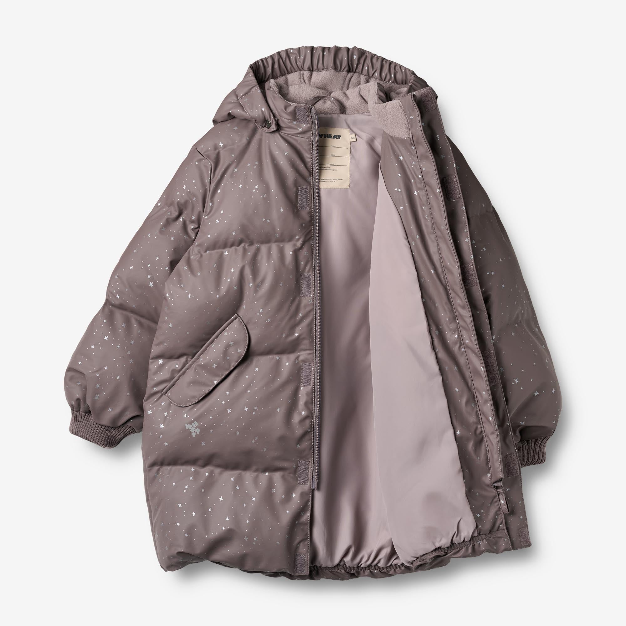 wheat-coast-puffer-jacke-lila-sterne-wasserdicht-128 image 3
