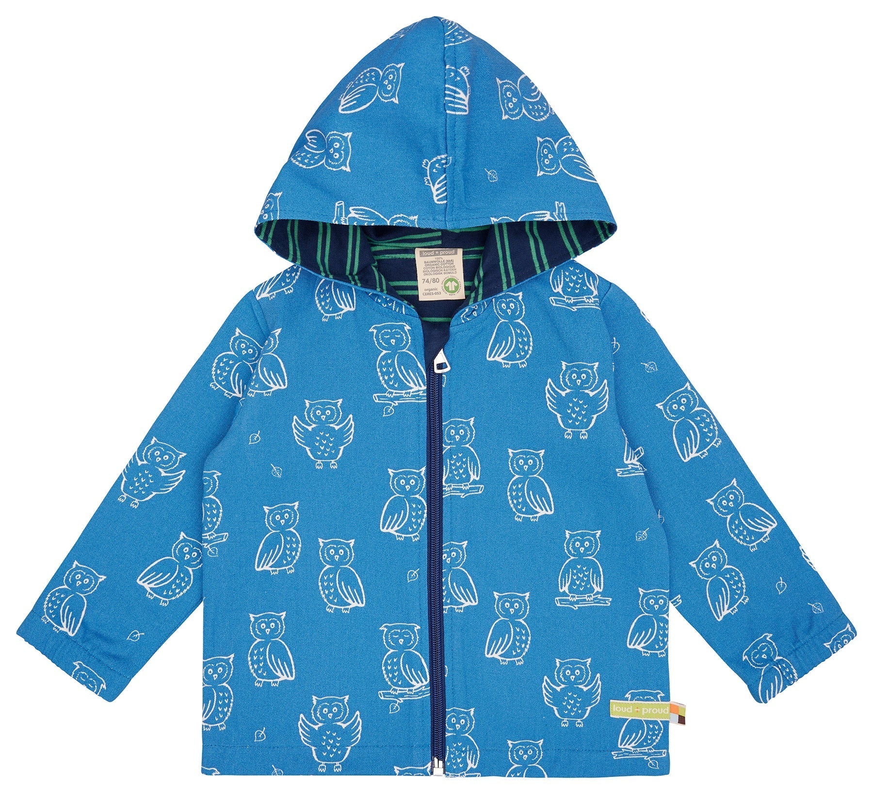 loud-proud-classics-jacke-mit-druck-azur-98-104-baumwolle image 1