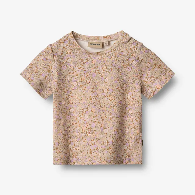 wheat-manna-baby-t-shirt-lilac-flower-meadow-bio image 1