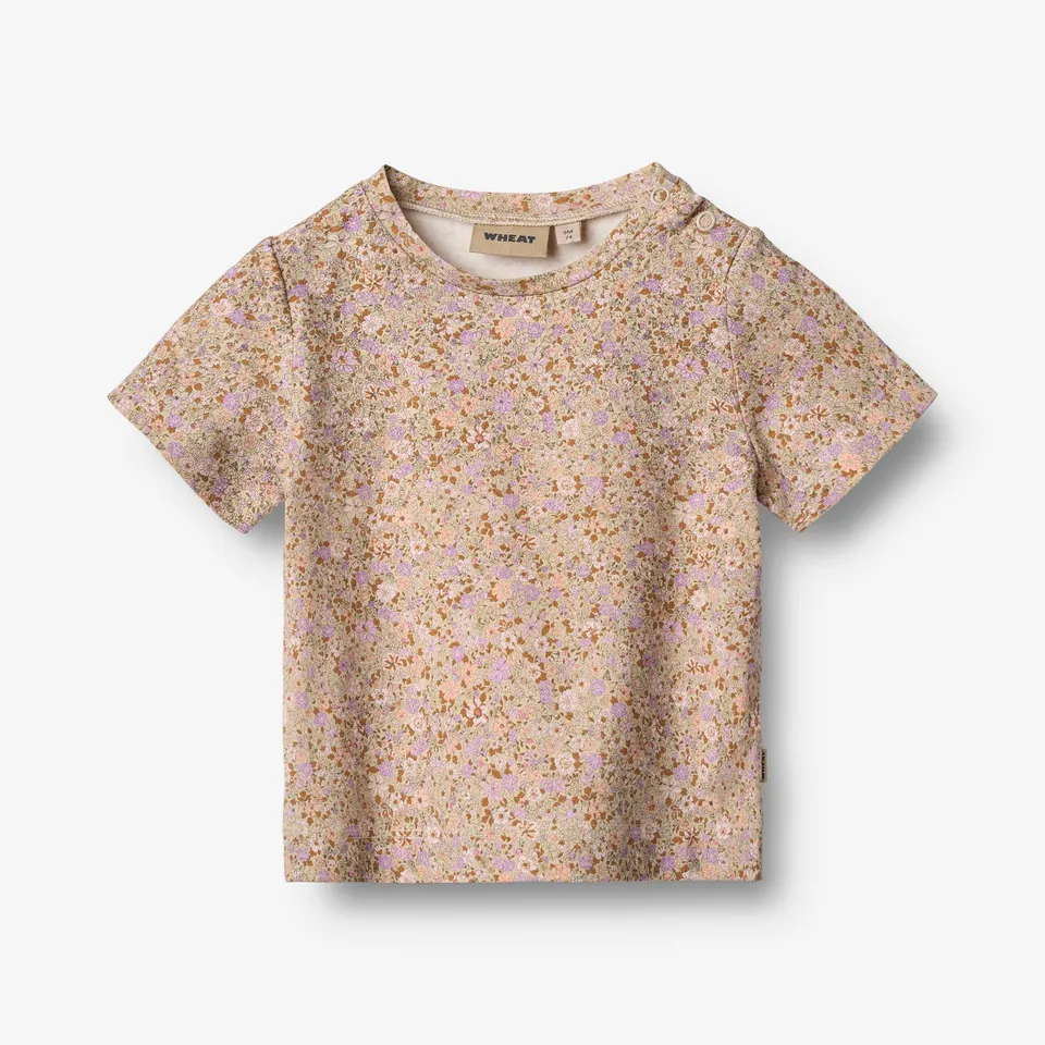 wheat-manna-baby-t-shirt-lilac-flower-meadow-bio image 1