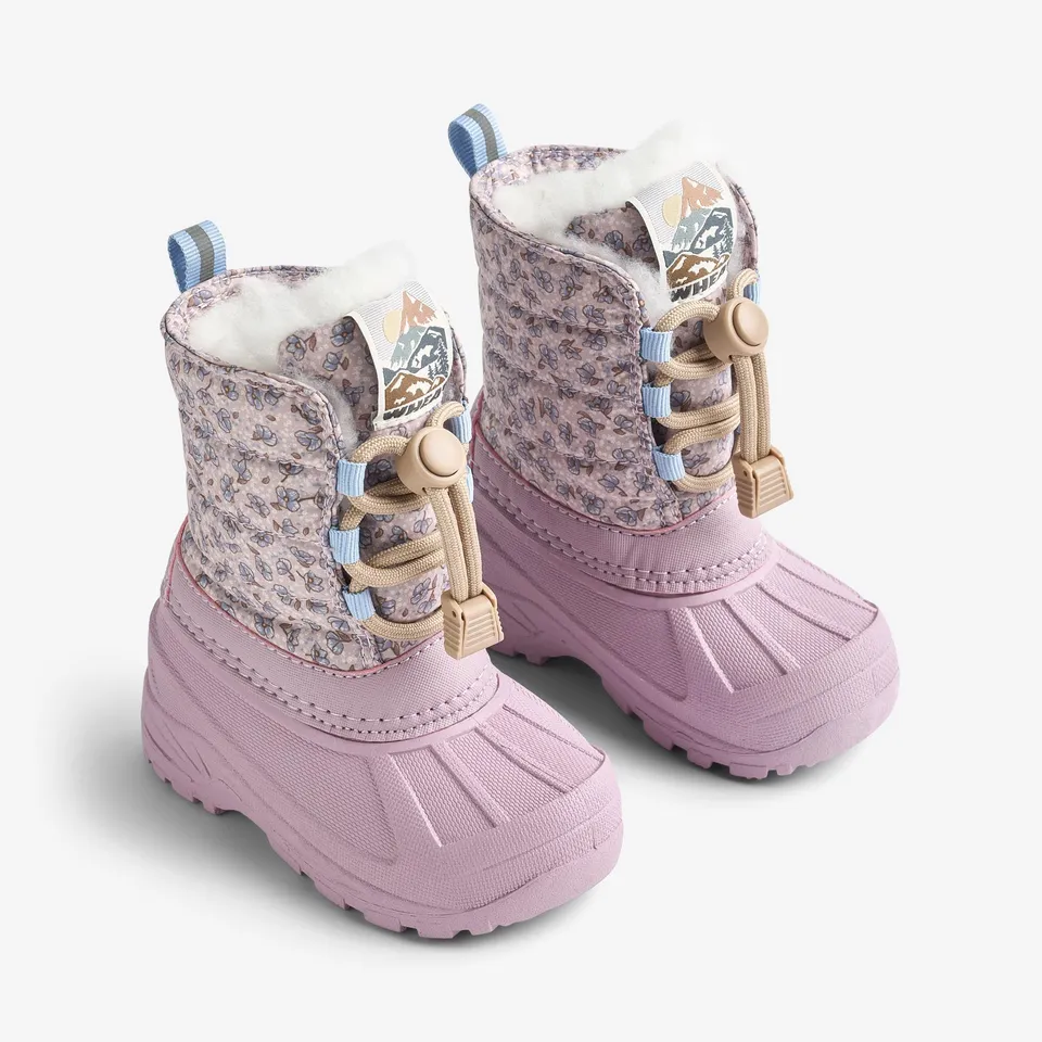 wheat-aleex-winterboot-lilac-blue-flowers-wasserdicht image 1