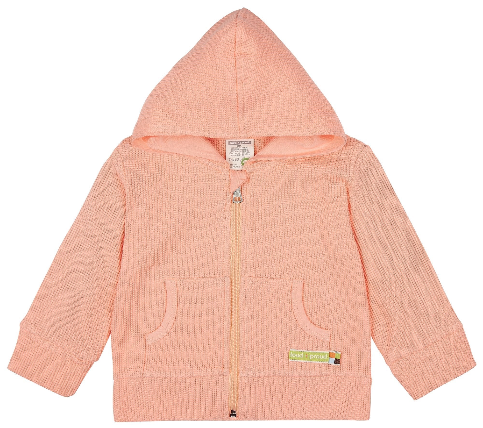 loud-proud-classics-kapuzenjacke-waffelstruktur-copper-86-92 image 5